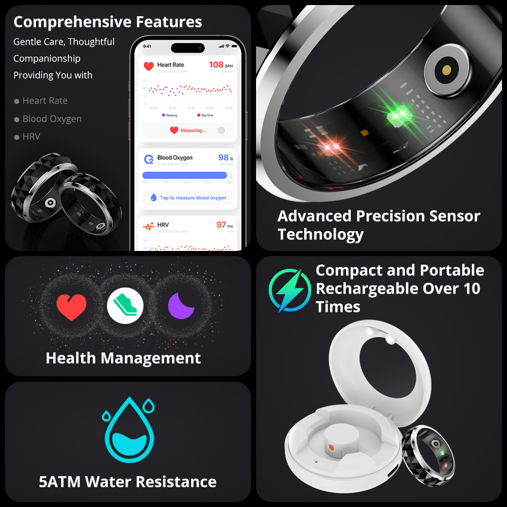 Смарт-кольцо COLMI R11, кольцо – обзор и цена Smart Ring Health