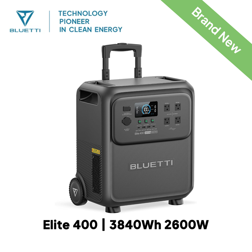 BLUETTI Elite 400 2600W 3840Wh – обзор и цена Solar Powered Charger