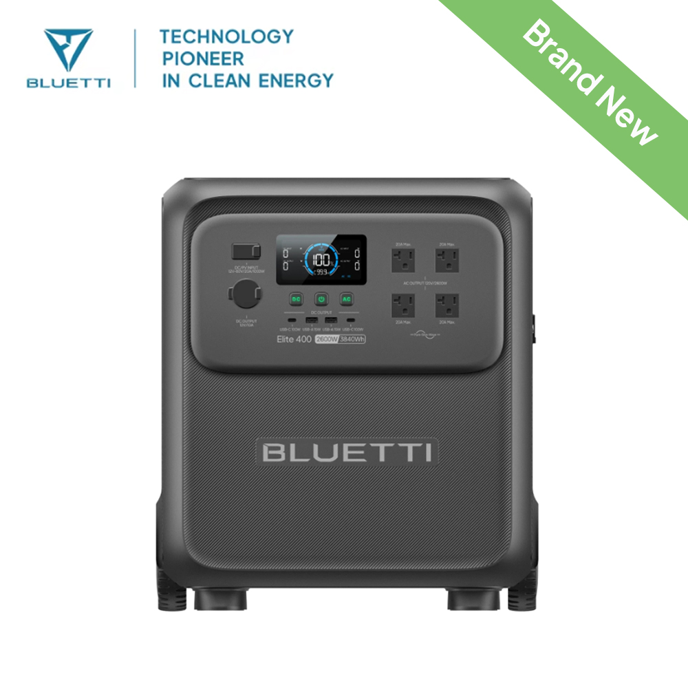 BLUETTI Elite 400 2600W 3840Wh – обзор и цена Solar Powered Charger