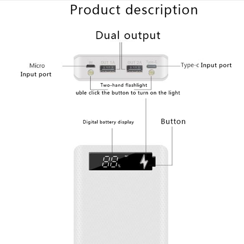 Внешний аккумулятор 5x1865 0,  – обзор и цена Solar Powered Charger